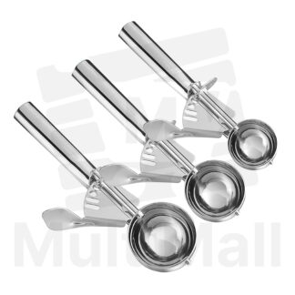 Luxury 3 Pcs Ice Cream Scoop Set | Stainless Steel | Cookies Dough Scoop | Ice Cream Scoops Set | Ice Cream Scooper|Stainless Steel Ice Cream Scooper|Ice Cream Spoon|Ice Cream|Cookies Scooper
