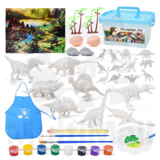Premium Dino Gypsum | Children Craft Gypsum Painting | Princess Toys | Figurine Painting Set | Kid Plaster Painting | Art and Crafts Painting for Kids | Dino Toy | Gift For Kids l Gift for Kids l Animal Figurine