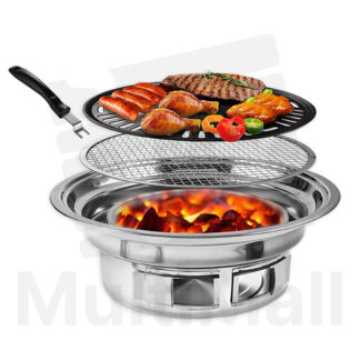 BBQ Pot Stainless Steel | CNY Korean BBQ Grill Pan | Korean BBQ Grill Set | Indoor BBQ Grill | Indoor Charcoal BBQ Grill | Stainless Steel BBQ Grill Charcoal