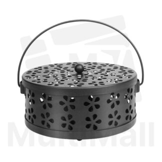 Black Floral Mosquito coil holder| Floral coil holder| Mosquito coil box| Mosquito coil case |Mosquito coil and holder| Mosquito coil holder portable|Outdoor mosquito coil holder case| Hollow coil holder