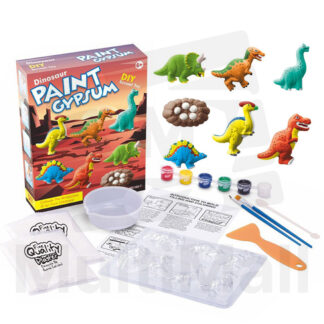 (Portrait Box) DIY Paint Gypsum  - Dinosaur 1|Toys | Kid Plaster Painting | Art and Crafts Painting for Kids | Dino Toy | Gift For Kids l Kid Plaster Painting  l Gift for Kids l Animal Figurine