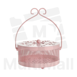 NORDIC Mosquito Coil Holder - Pink |Nordic coil holder| Mosquito coil box |Mosquito coil case |Mosquito Coil and Holder| Portable Mosquito coil holder| Outdoor mosquito coil holder case | Hollow coil holder