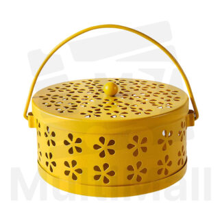Yellow Floral Mosquito coil holder| Floral coil holder| Mosquito coil box| Mosquito coil case |Mosquito coil and holder| Mosquito coil holder portable|Outdoor Mosquito coil holder case|