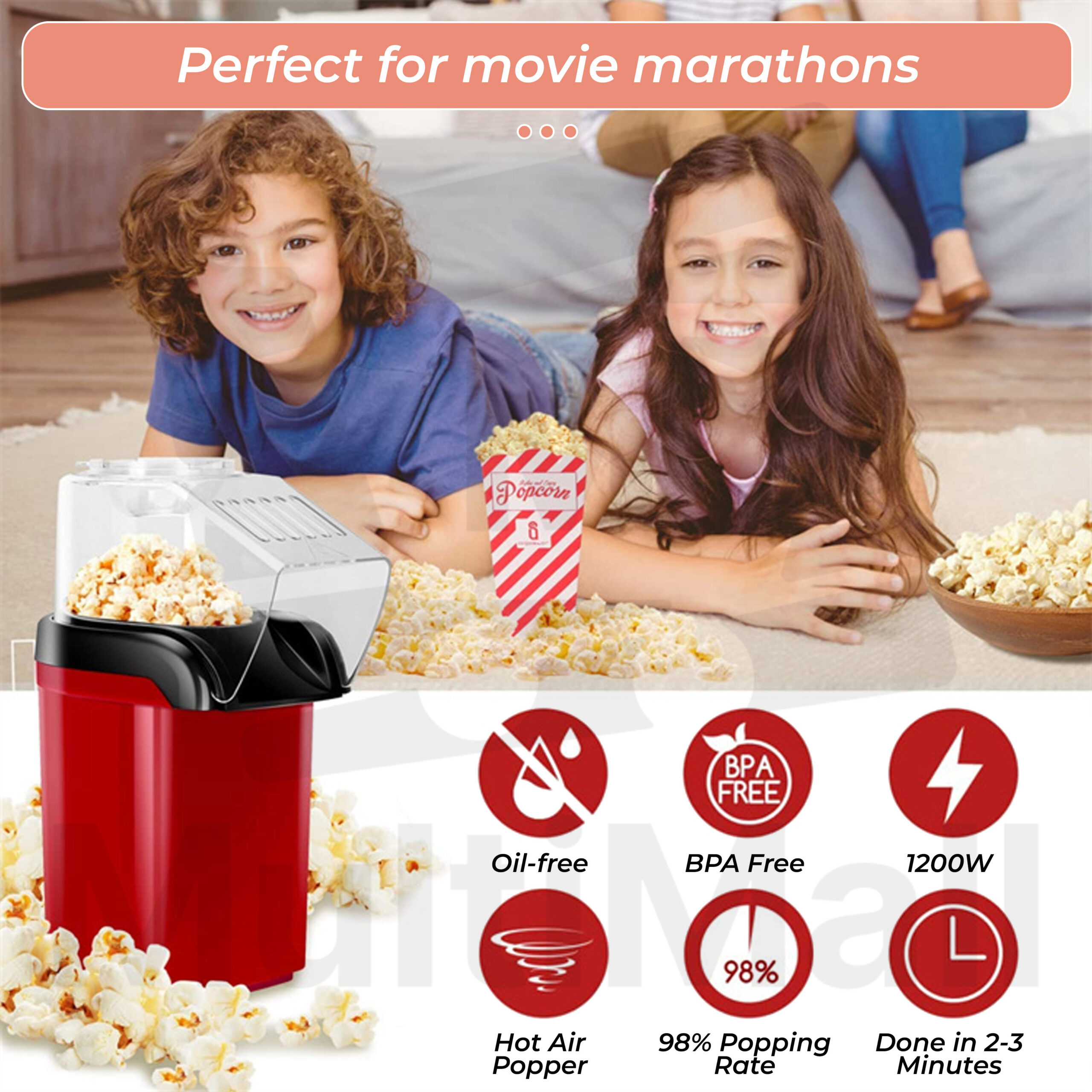 Small Popcorn Making Machine Mini Popcorn Maker X2 Bundle deal | 2 units Popcorn Maker Machine for ...