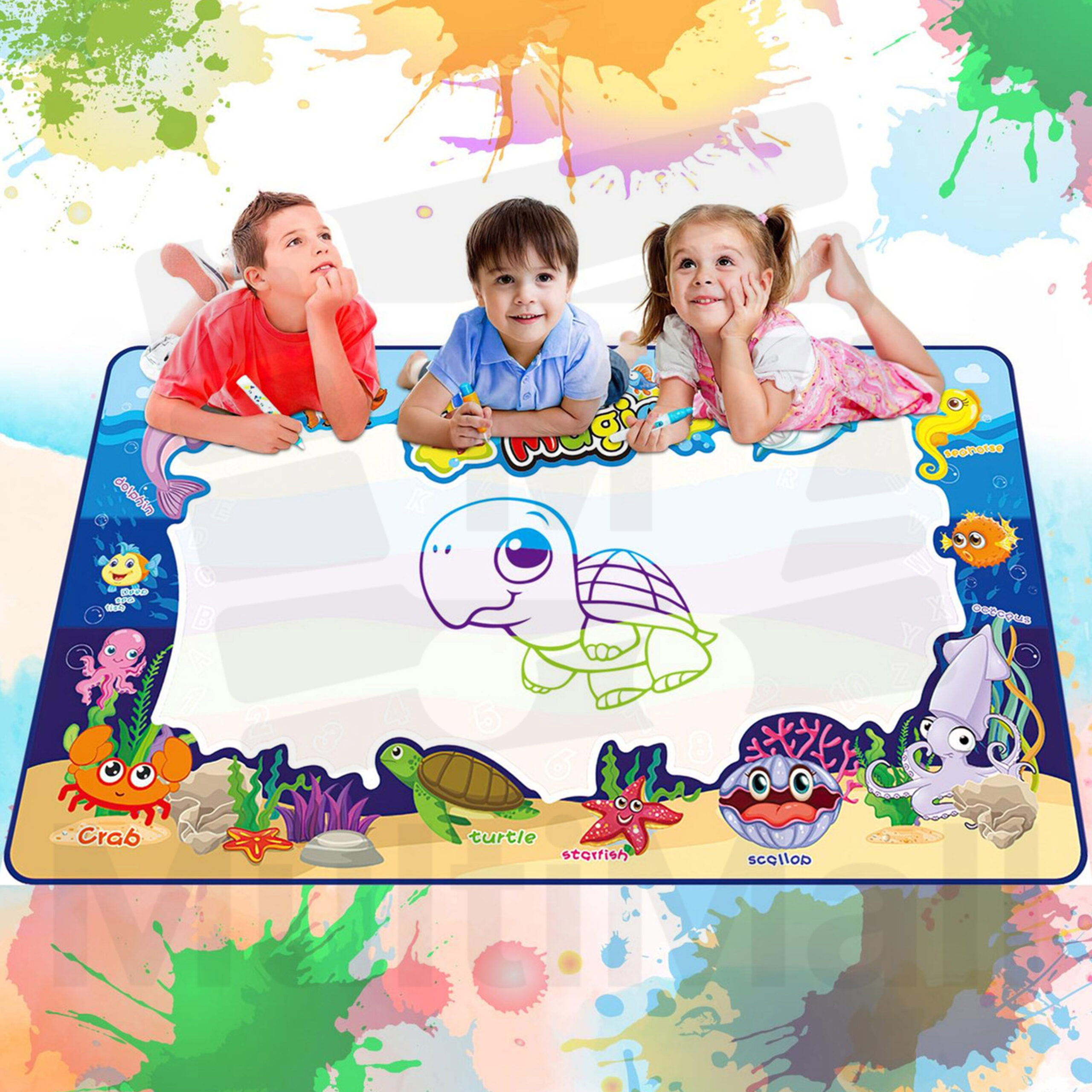 90002 Kid Water Drawing Mat| Doodle Mat| Painting Mat| water Mat| Gifts ...