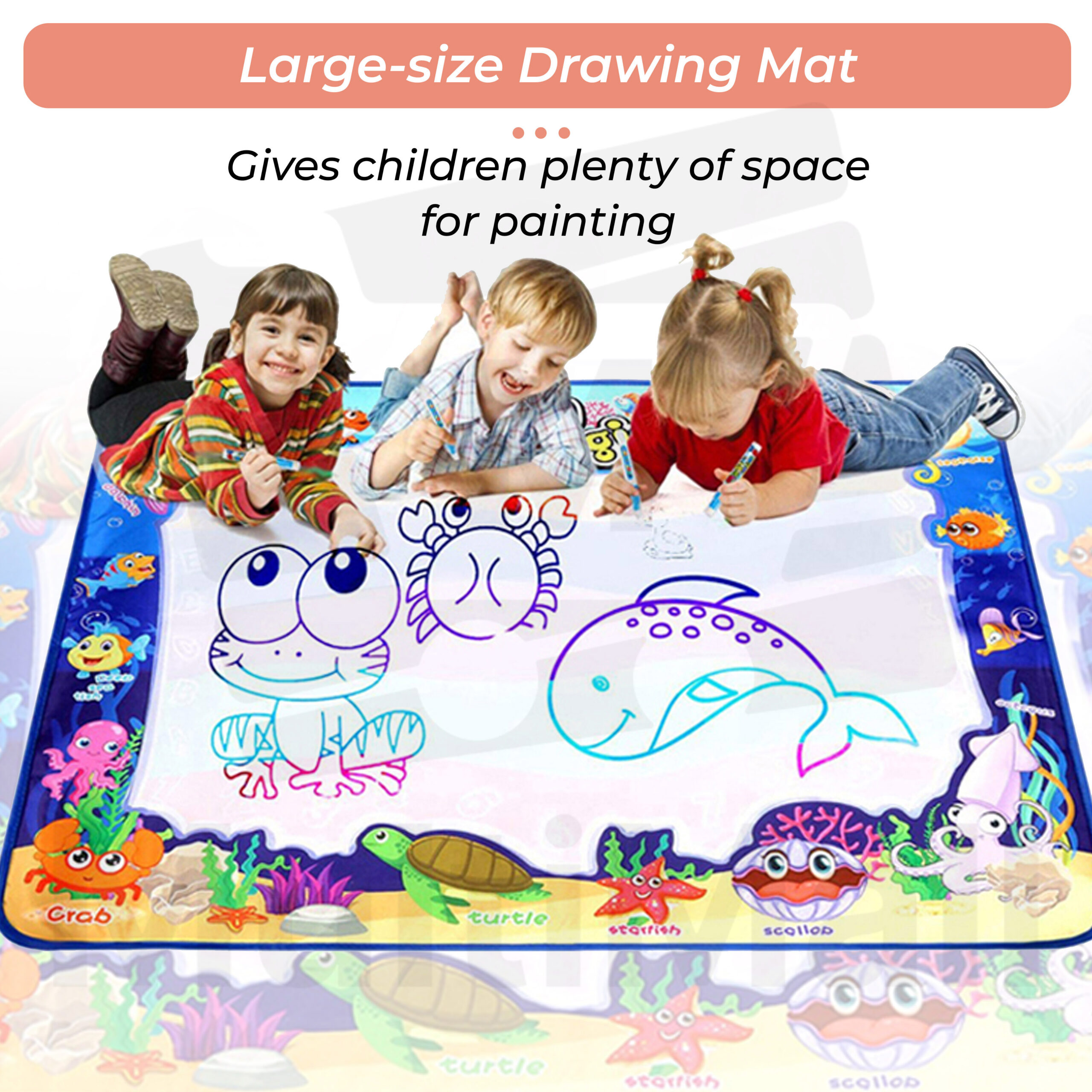 90002 Kid Water Drawing Mat| Doodle Mat| Painting Mat| water Mat| Gifts ...