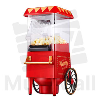 Retro Electric Popcorn Maker | Popcorn Maker Machine for Home | Corn  Popper | Hot Air Popcorn Machine | Corn Kernel Air Popper | Compact Electric Popcorn Maker | Oil Free Popcorn Maker