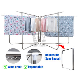 Upgraded Drying Laundry Rack - All Expandable Rods | Fold able Laundry Rack| Drying Rack| Laundry Organizer| Drying Rack clothes| Drying clothe Folding| Cloth Laundry Drying Rack Retractable| Space Saving storage