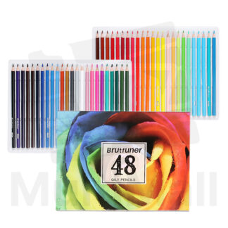 48 PCs Brutfuner Oil Colour Pencils | Gift set|Painting Set For Kids| Art and Craft For Kids| Colouring Set| Crayon| Art Set| Colour Pencil Set| Kids Painting Set|Colour Painting Kids