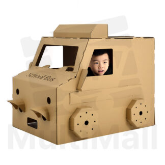 School Bus Kids D.I.Y.  Playhouse For Kids Fun | DIY Craft For Kids | Kids Toy House | DIY Cardboard House | Cardboard Playhouse For Kids | Playhouse For Kids | Children Carton Toy Playhouse