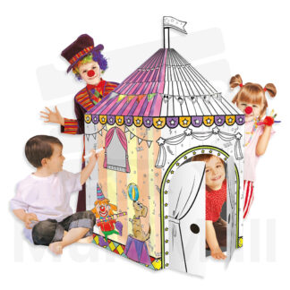 Kids 3D Doodle Playhouse - Circus | Cardboard Toy House| Playhouse for kids Cardboard |Playhouse| Cardboard Animal|  Cardboard Toy House| Cardboard Toy| Cardboard| Playhouse Toy| Playhouse for Kids l Tent House for Kids