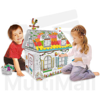 Kids 3D Doodle Playhouse - Cottage House | Cardboard Toy House| Playhouse for kids Cardboard |Playhouse| Cardboard Animal|  Cardboard Toy House| Cardboard Toy| Cardboard| Playhouse Toy| Playhouse for Kids