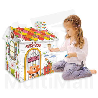 Kids 3D Doodle playhouse - Creative House |Playhouse for kids Cardboard |Playhouse|Cardboard Rocket| Cardboard Animal| Cardboard Dinosaur| Cardboard Toy House| Cardboard Toy| Cardboard| Playhouse Toy| Playhouse for Kids