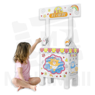 Kid 3D Doodle Playhouse - Ice Cream Stall | Cardboard Toy House |Playhouse for kids Cardboard |Playhouse| Cardboard Animal|  Cardboard Toy House| Cardboard Toy| Cardboard| Playhouse Toy| Playhouse for Kids