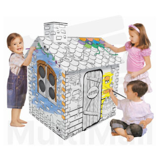 Kids 3D Doodle Play House - Rattan House | Cardboard Toy House |Playhouse for kids Cardboard |Playhouse| Cardboard Animal|  Cardboard Toy House| Cardboard Toy| Cardboard| Playhouse Toy| Playhouse for Kids