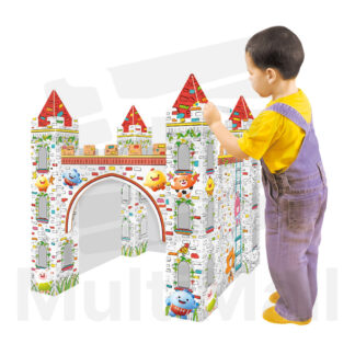 Kids 3D Doodle Playhouse - Small Castle | Cardboard Toy House| Playhouse for kids Cardboard |Playhouse| Cardboard Animal|  Cardboard Toy House| Cardboard Toy| Cardboard| Playhouse Toy| Playhouse for Kids