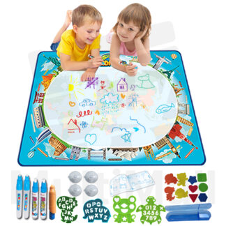 Kid Water Doodles Mat - World Map Bed Size| Educational education toys kid fun | Drawing mat for kid| Drawing mat aqua magic| Magic Drawing mat