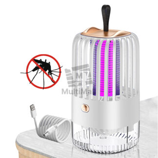 White 5th Gen USB Mosquito Killer Lamp |Mosquito UV Lap|Mosquito Trap Light Lamp|Mosquito Repellent| LED Light Mosquito Killer Lamp| Pest Anti Fly Trap Bug| Mosquito Lamp|