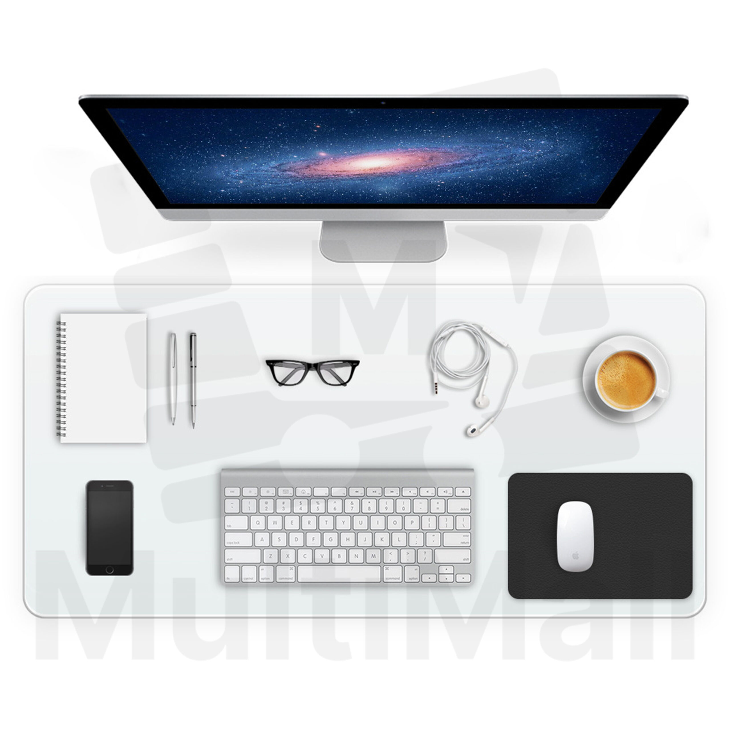 Double Layer - Transparent [30cmx60cm] | Desk mat |Office Laptop Table ...