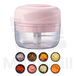 Pink Automatic Garlic Chopper 100 ML | Garlic Chopper |Chopper| Garlic Slicer| Slicer |Food Chopper |Mashed garlic| Onion Garlic Slicer| Garlic Chopper Slicer| Onion Slicer Garlic Chopper