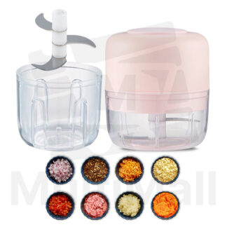 Pink Automatic Garlic Chopper 250 ML & 100 ML | Garlic Chopper |Chopper| Garlic Slicer| Slicer |Food Chopper |Mashed garlic| Onion Garlic Silcer| Garlic Chopper Slicer| Onion Slicer Garlic Chopper