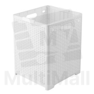 White Fold able Laundry Basket l Toy Storage Basket l Kid Toy l Storage Rack l STORAGE l KID STORAGE BASKET l Toy Organizer| Storage Bags l Foldable Laundry Basket l Collapsible Storage l Collapsible Laundry Basket