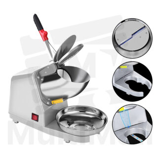 GREY Electric  Ice Crusher Shaver Machine l Ice Dessert l Ice Chopper l Powerful motor l Stainless-steel double blade fine ice l Ice Kacang l Snow cone l Ice Crusher l Ice Crusher Machine