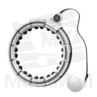 Grey Digital Hula Hoop Weighted Fitness |Thin Waist Weight Loss Adult Abdominal Slimming Body Exercise Equipment | Hula Hoop Exercise For Slimming | Weighted Hula Hoop | Hula Hoop Weighted
