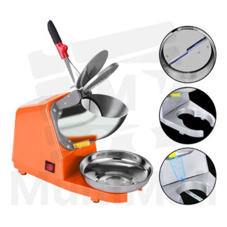 ORANGE Electric  Ice Crusher Shaver Machine l Ice Dessert l Ice Chopper l Powerful motor l Stainless-steel double blade fine ice l Ice Kacang l Snow cone l Ice Crusher l Ice Crusher Machine