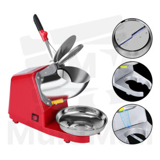 RED Electric  Ice Crusher Shaver Machine l Ice Dessert l Ice Chopper l Powerful motor l Stainless-steel double blade fine ice l Ice Kacang l Snow cone l Ice Crusher l Ice Crusher Machine