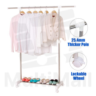 UPGRADED H- Type 1.5M Single Pole | Laundry Rack Stand| Laundry Rack Outdoor | Laundry Rack Organiser | Laundry Rack Extendable | Retractable Laundry Rack | Rack for Laundry | Laundry Rack For Indoor | Drying Clothes Rack