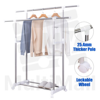 Upgraded H Type 1.5M (Two Poles) Drying Rack for Hanging Clothes | Clothes Drying Rack | Laundry Rack Space Saving | | Retractable Laundry Drying Rack | Clothing Rack | Clothes Hanger Rack