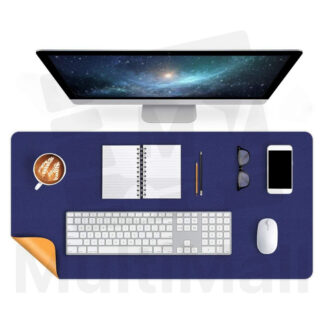 Premium Desk Mat - Double Layer Blue and Yellow  | Desk mat |Office Laptop Table Mat Desk Accessories Waterproof for Office Home Desk Protection | Large Mat| Double sided Layer Mat