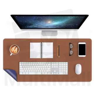 Premium Desk Mat - Double Layer Blue and Brown | Desk mat |Office Laptop Table Mat Desk Accessories Waterproof for Office Home Desk Protection | Large Mat| Double sided Layer Mat