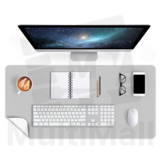 Double Layer Space Grey-Elephant White | Desk mat |Office Laptop Table Mat Desk Accessories Waterproof for Office Home Desk Protection | Large Mat| Double sided Layer Mat