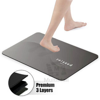 Premium 3 Layers Diatomite Bathroom Mat - Floral (40cmx60cm)  |Absorbent Fast Dry | Bathroom Mat |Diatomite | floor mat diatomite soft |bathroom mat anti slip |diatomite bathroom| bathroom mat diatomite | diatomite mat for bathroom