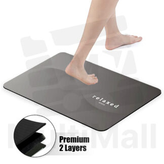 Premium 2 Layers Diatomite Bathroom Mat - Relaxed (50cmx70cm) | Absorbent Fast Dry | Bathroom Mat | Diatomite | Floor mat Diatomite Soft | Bathroom Mat Anti Slip | Diatomite Bathroom| Bathroom Mat