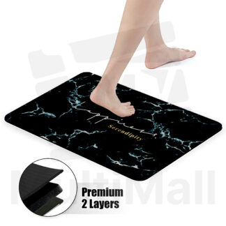 Premium 2 Layers Diatomite Bathroom Mat - Serendipity (50cmx70cm) | Absorbent Fast Dry | Bathroom Mat | Diatomite | Floor mat Diatomite Soft | Bathroom Mat Anti Slip | Diatomite Bathroom| Bathroom Mat