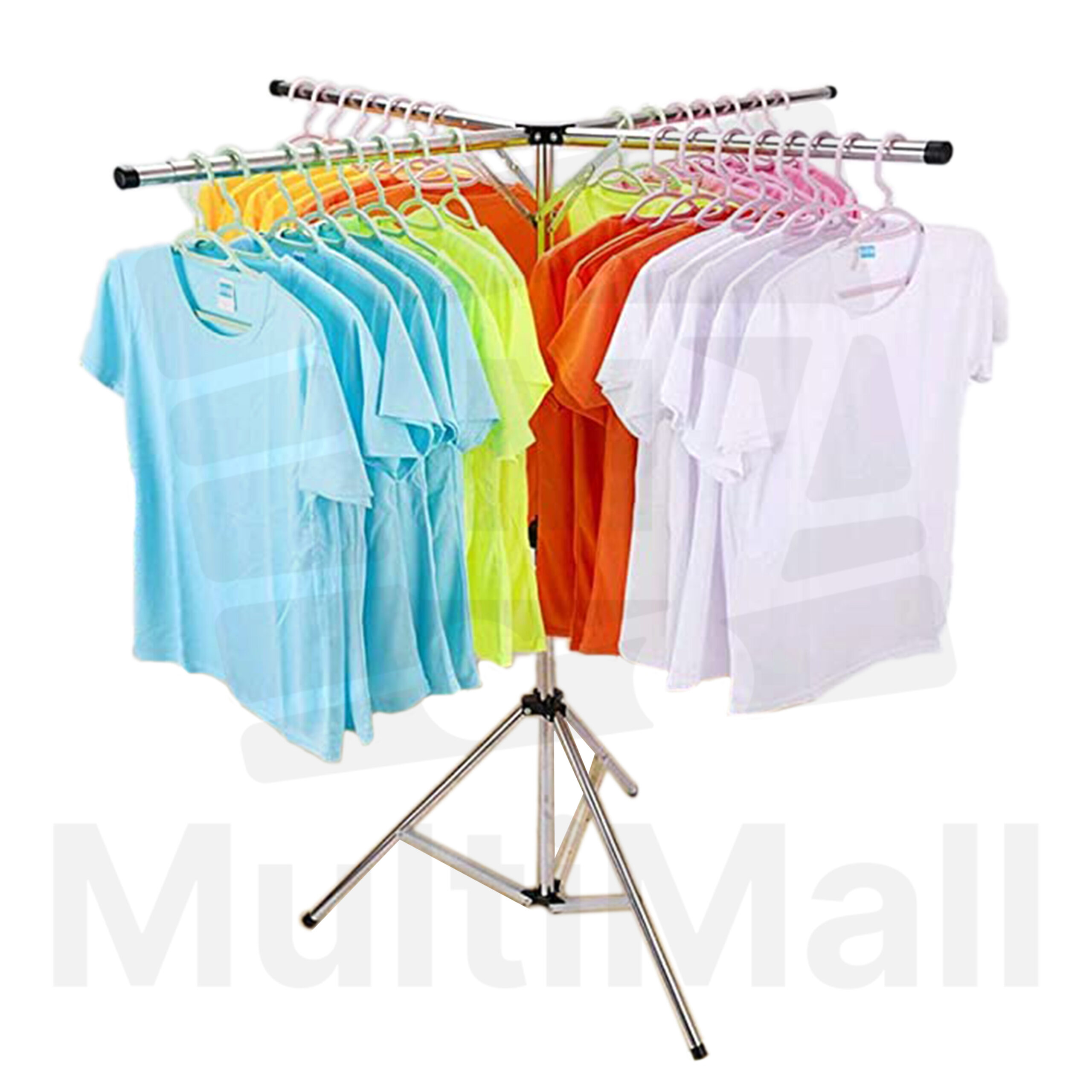 Tripod Clothes Drying Rack 2M - 4 Poles Foldable and Easy Storage Laundry Rack, Collapsible Multi-functional and Space Saving Three-Legged Clothes Stand for Drying Towels, Sheets, Household and Quilts |Laundry Rack| Clothe Drying Rack| Drying Rack