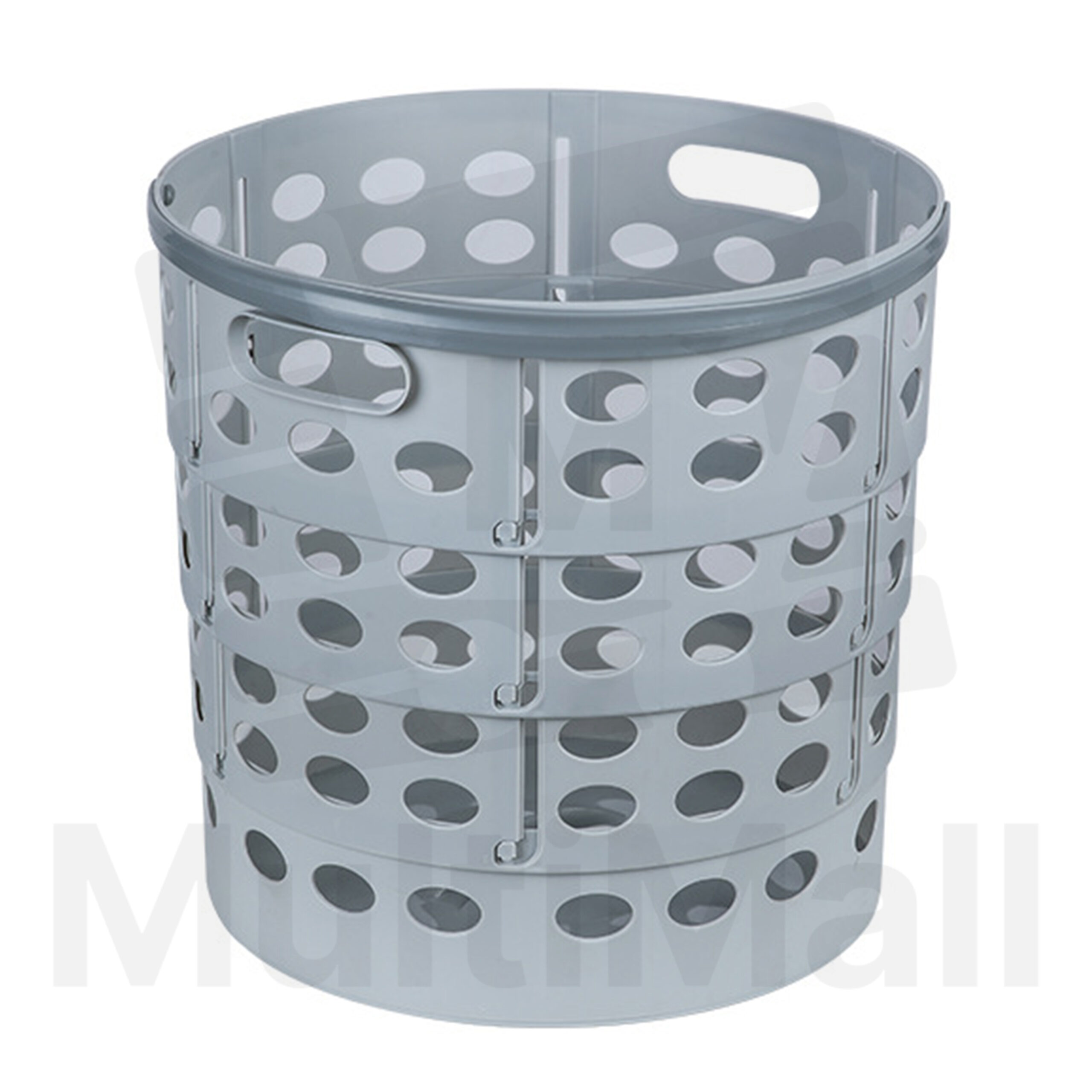 Grey Collapsible Laundry Basket – Round Collapsible Plastic Hamper Handle for Dirty Clothes in Bathroom and Bedroom – Multifunctional, Space Saving, and Portable Easy Storage Organizer Bin for Toys, Towels, and Blankets| Laundry Basket|Hamper