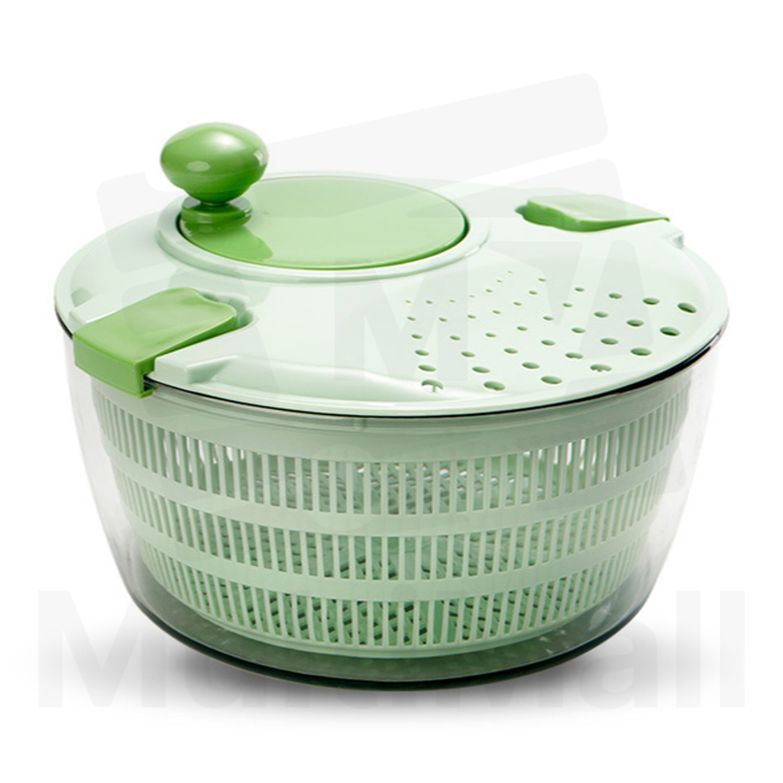 Vegetable Spinner and Drainer, 4L Large Salad Drainer and Washer, Lettuce Cleaner Basket and Serving Bowl, Easy to Clean Spinning Colander, and Multifunctional Dehydrator