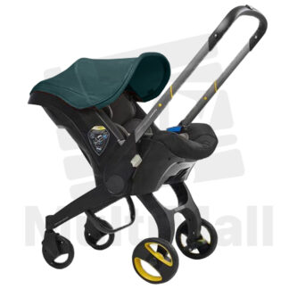 Baby Car Seat Stroller Green- Travel Stroller Foldable Canopy Infant Toddler Stroller 4 in 1 Foldable Car Seat Combo High Chair Easy Car Seat and Stroller Seat