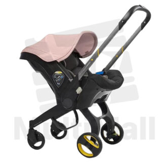 Baby Car Seat Stroller Pink- Travel Stroller Foldable Canopy Infant Toddler Stroller 4 in 1 Foldable Car Seat Combo High Chair Easy Car Seat and Stroller Seat
