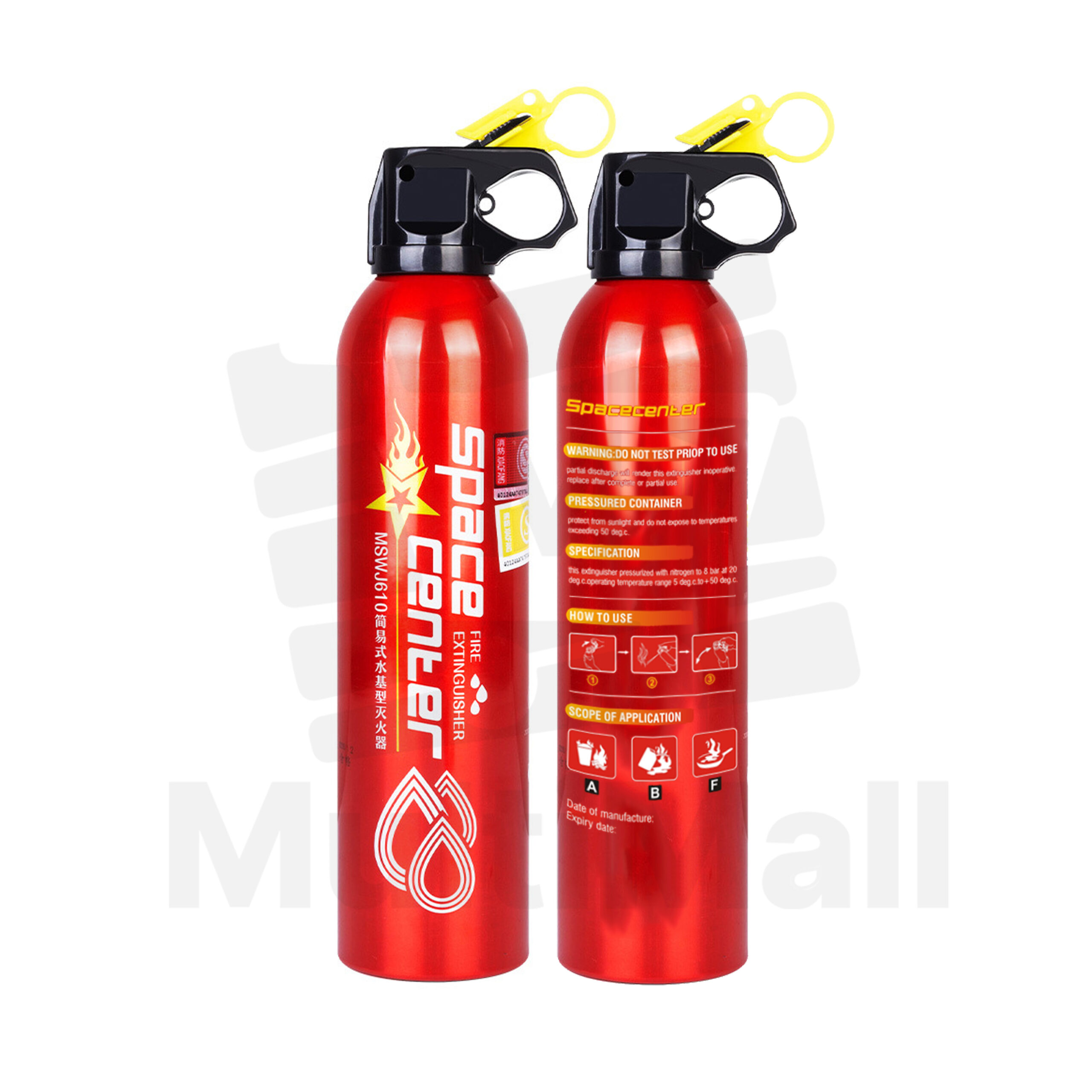 610ml Fire Extinguisher- Portable Fire Extinguisher Non-Toxic Fire Extinguisher Emergency Tools Home Accessories Small Fire Extinguisher Easy Clean Fire Extinguisher